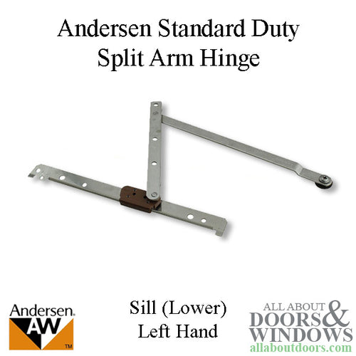 Andersen Standard Duty Split Arm Left Handed Sill Hinge, 1995-1998 - Andersen Standard Duty Split Arm Left Handed Sill Hinge, 1995-1998