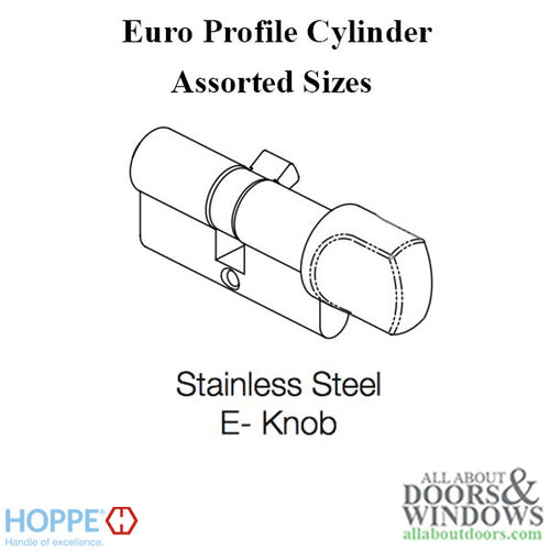 Hoppe Square Rosettes for Euro Profile Cylinder - Stainless Steel - Hoppe Square Rosettes for Euro Profile Cylinder - Stainless Steel