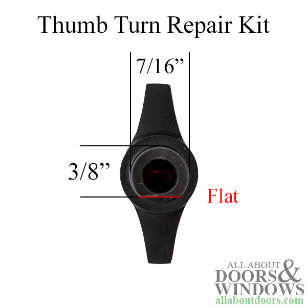 Thumb Turn Kit for Multipoint Lock Trim, Emtek  - Bronze - Thumb Turn Kit for Multipoint Lock Trim, Emtek  - Bronze