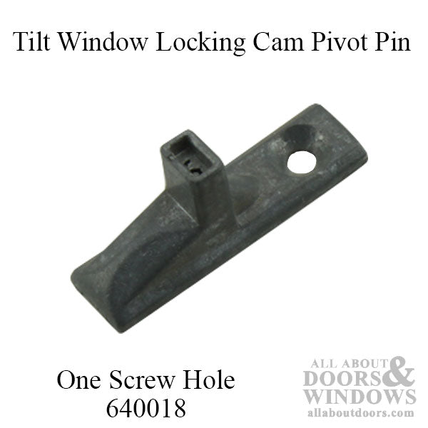 Tilt-In Window Locking Cam Pivot Pin, 1 hole Tilt Stud for Tilt-In wood windows - Zinc Diecast - Tilt-In Window Locking Cam Pivot Pin, 1 hole Tilt Stud for Tilt-In wood windows - Zinc Diecast