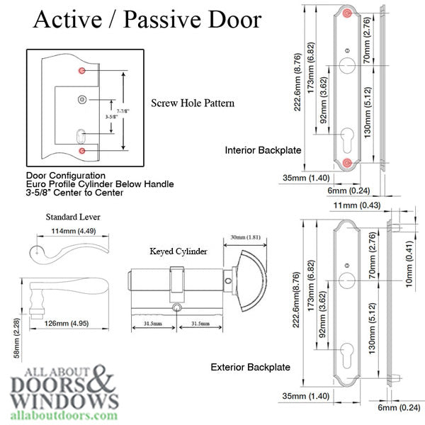Weather Shield Hoppe Munchen Lever Active Handle Set Bright Brass - Weather Shield Hoppe Munchen Lever Active Handle Set Bright Brass