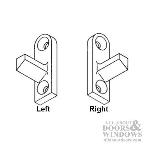 Tilt-In Window Locking Cam Pivot, Right Hand, Diecast - Mill Finish - Tilt-In Window Locking Cam Pivot, Right Hand, Diecast - Mill Finish