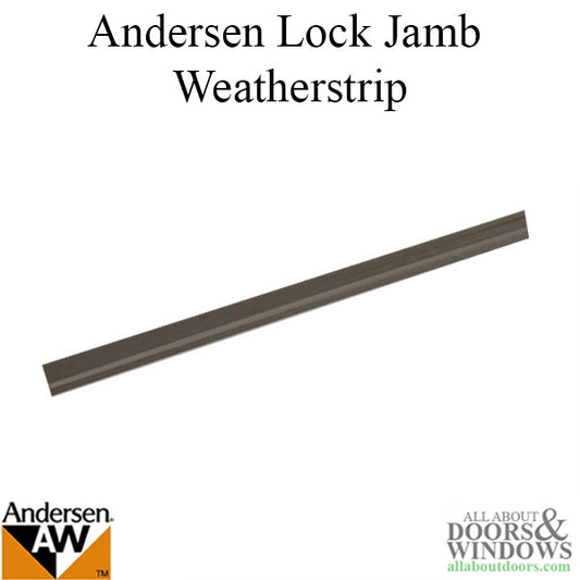 Lock Jamb Weatherstrip for Andersen Primed 2-Panel Gliding Door