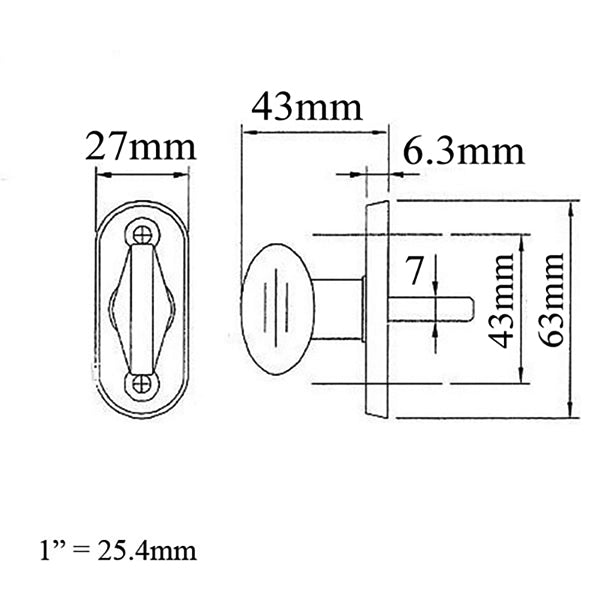 Rosette with Thumbturn for Venting Atrium Sidelites - Choose Color - Rosette with Thumbturn for Venting Atrium Sidelites - Choose Color