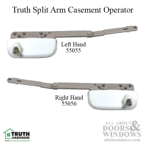 Truth Ellipse Split Arm Casement Operator, 1/4