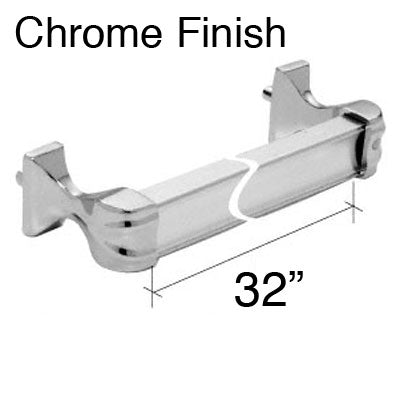 Towel Bar Assembly 32 Inch Chrome - Towel Bar Assembly 32 Inch Chrome