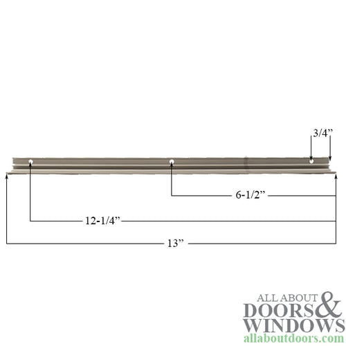 Roto 13-Inch Face Mount Track - Replacement Window Hardware - Roto 13-Inch Face Mount Track - Replacement Window Hardware