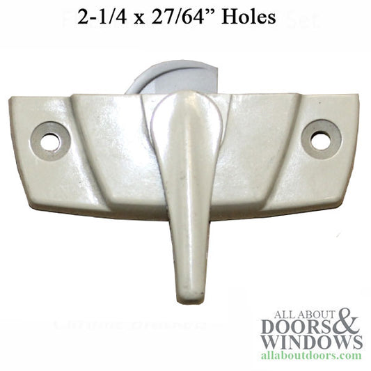 Composite Double Hung sash lock with offset screws holes spaced at 2-1/4