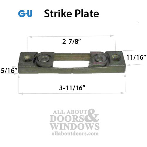 GU Strike Plate, Locking plate, Double Shoots - Die Cast - GU Strike Plate, Locking plate, Double Shoots - Die Cast