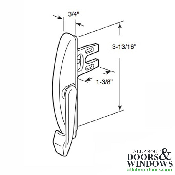 Maxim multipoint casement sash lock 1-5/8