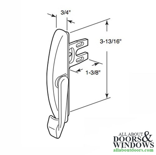 Maxim multipoint casement sash lock 1-5/8