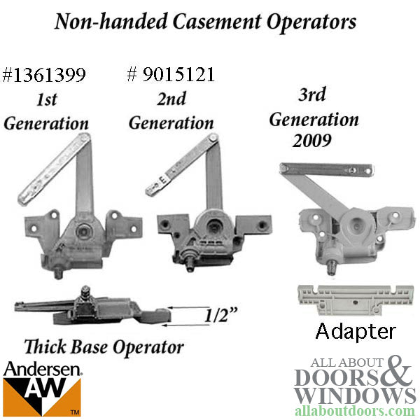 Andersen Operator, Enhanced Casement Split Arm Operator, 1995-98 - Andersen Operator, Enhanced Casement Split Arm Operator, 1995-98