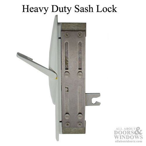 Casement Window, Heavy Duty Sash Lock - White - Casement Window, Heavy Duty Sash Lock - White