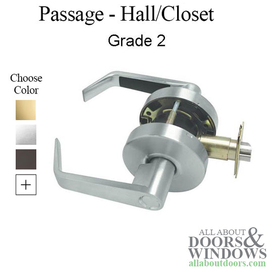 Grade 2, Passage Lever, 2-3/4bs,  Commercial - Choose Color