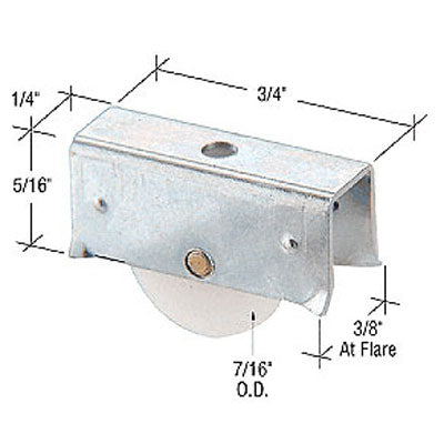 Roller Assembly (Grooved) - Sliding Windows, Showcase / Storm - Steel / Nylon - Roller Assembly (Grooved) - Sliding Windows, Showcase / Storm - Steel / Nylon