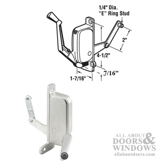 Awning Operator for a.b.c. Windows - Right - Aluminum