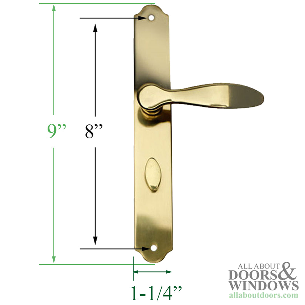 Larson Torino Brass Lever Handle Set - Larson Torino Brass Lever Handle Set