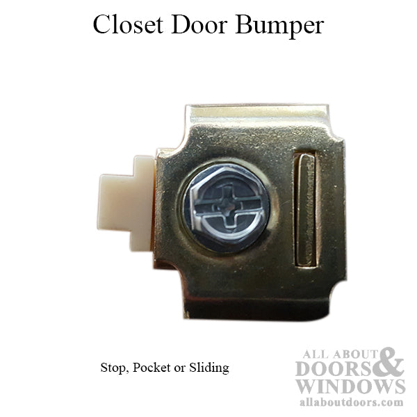 Sliding Closet Pocket Door Bumper Fits 1 Inch Track - Sliding Closet Pocket Door Bumper Fits 1 Inch Track