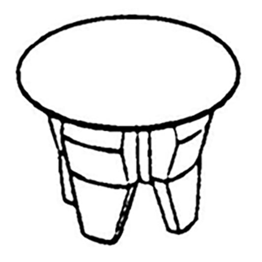 Adjustment Hole Button/Plug - Gliding Windows - White