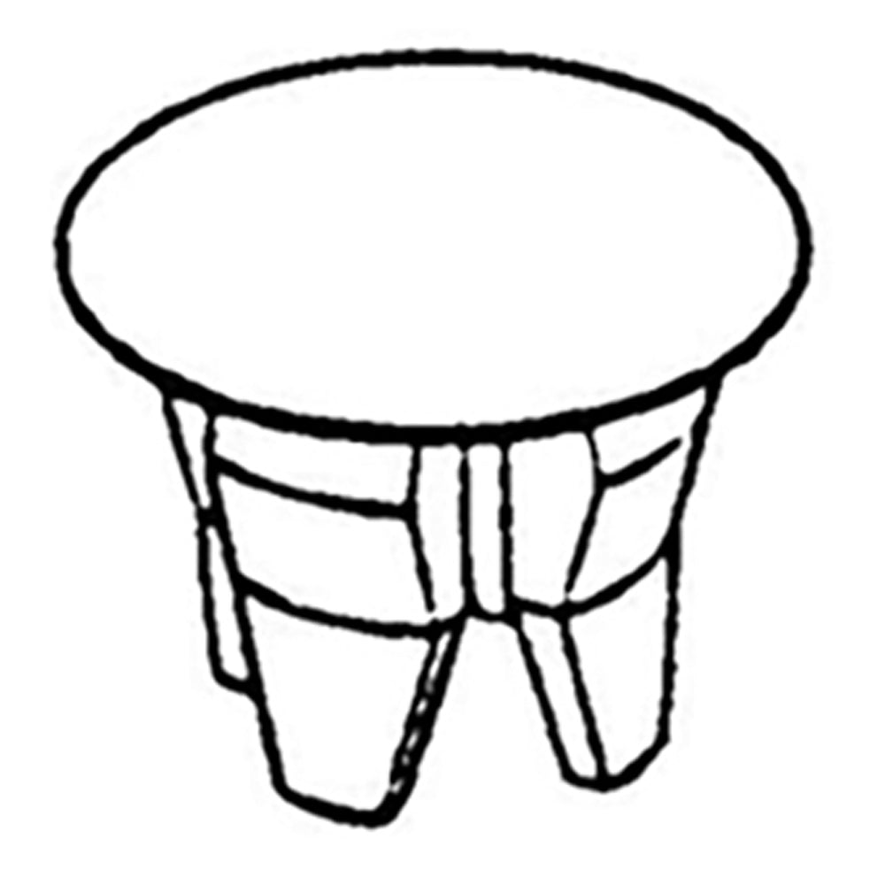 Adjustment Hole Button/Plug - Gliding Windows - White - Adjustment Hole Button/Plug - Gliding Windows - White