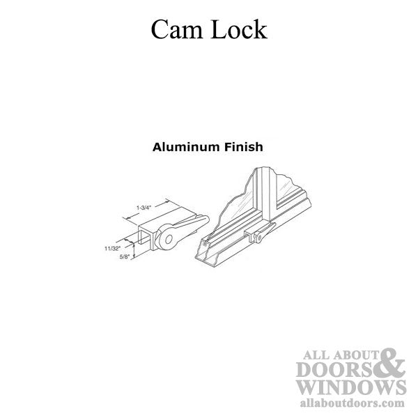 Sliding Window Cam Lock - Choose Color - Sliding Window Cam Lock - Choose Color