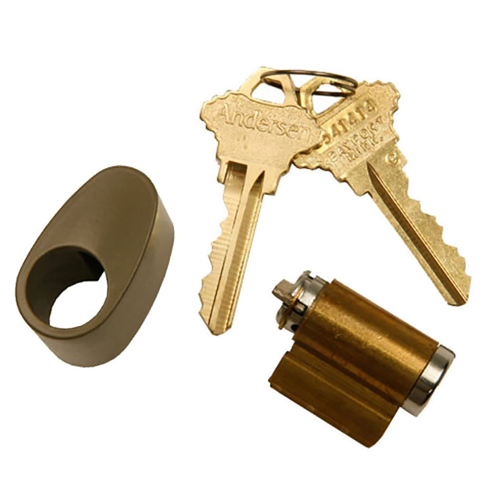 Andersen Tribeca Keyed Door Lock Cylinder with Housing Stone - Andersen Tribeca Keyed Door Lock Cylinder with Housing Stone