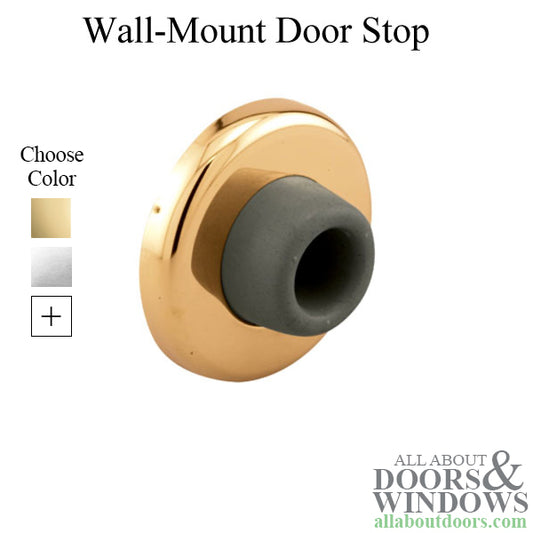 Wall Mount Door Stop - Choose Finish