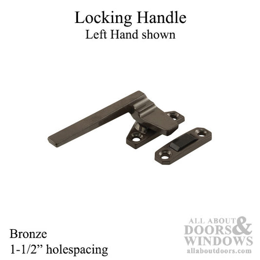 Locking Handle, Casement, Choose Handing - Bronze