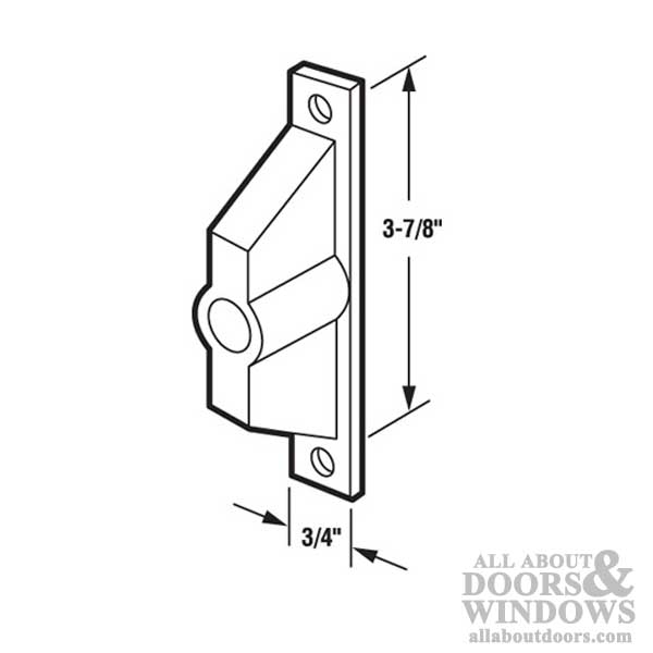 External Pull with No Key Lock, Sliding Patio Door, Ador/HiLite - External Pull with No Key Lock, Sliding Patio Door, Ador/HiLite