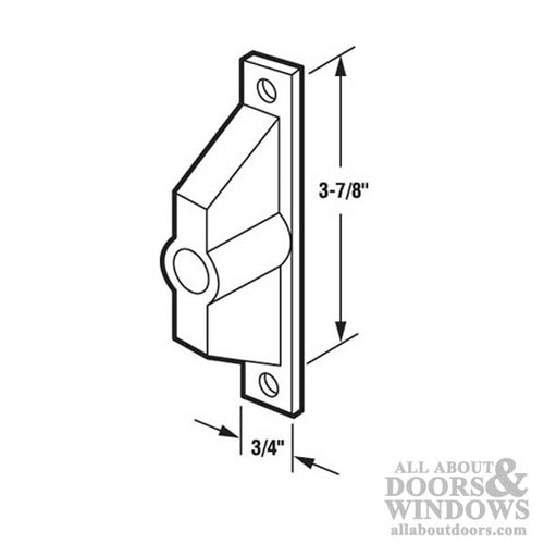 External Pull with No Key Lock, Sliding Patio Door, Ador/HiLite - External Pull with No Key Lock, Sliding Patio Door, Ador/HiLite