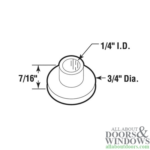 Pin Cap / Guide, 1/4 I.D., Nylon Replacement - Each - Pin Cap / Guide, 1/4 I.D., Nylon Replacement - Each