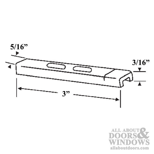 Pivot Bar, Stamped Steel - 85 Series Tilt Balance Rod - Pivot Bar, Stamped Steel - 85 Series Tilt Balance Rod