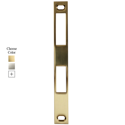 Larson Latch and Deadbolt Strike Plate - 3/4 x 6-1/2 Inches - Larson Latch and Deadbolt Strike Plate - 3/4 x 6-1/2 Inches