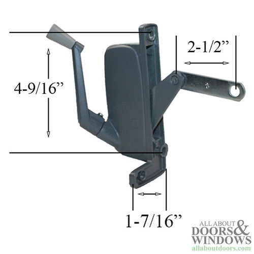 Crown awning operator-Aluminum-Left hand - Crown awning operator-Aluminum-Left hand