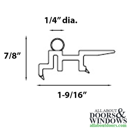 Marvin V715 Stationary Panel Interlock for Sliding Patio Doors Beige - Marvin V715 Stationary Panel Interlock for Sliding Patio Doors Beige