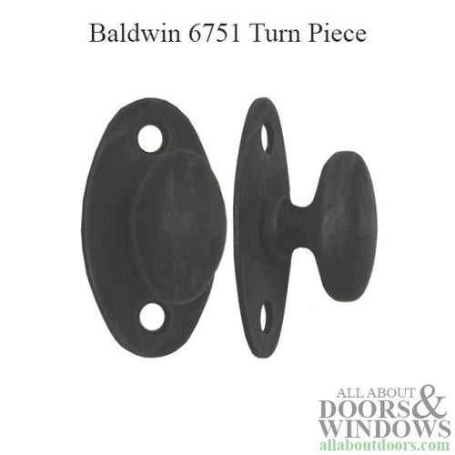 Baldwin 6751 Turn Piece - Oil Rubbed Bronze - Baldwin 6751 Turn Piece - Oil Rubbed Bronze