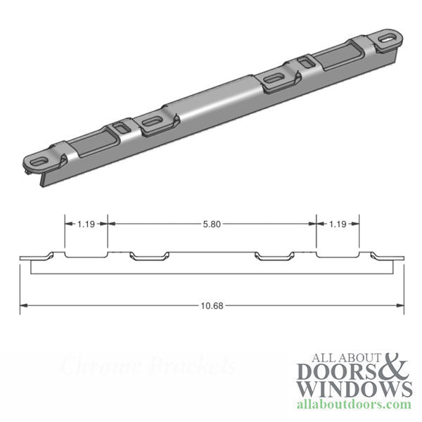 Sliding Patio Door Keeper Narrow Raised Dual Point Lock - Sliding Patio Door Keeper Narrow Raised Dual Point Lock
