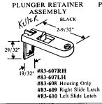 Tilt Window Slide Latch Assembly, Pairs - Choose Color - Tilt Window Slide Latch Assembly, Pairs - Choose Color