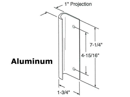 Inside or Outside pull 4-15/16 Screw holes - Choose Color - Inside or Outside pull 4-15/16 Screw holes - Choose Color