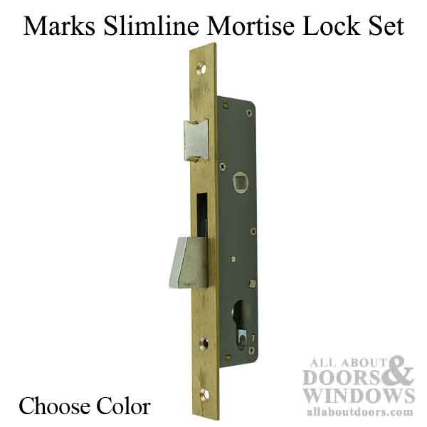 Lock Body Case, Marks Slimline 25mm Backset, Choose Color - Lock Body Case, Marks Slimline 25mm Backset, Choose Color