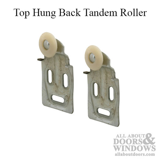 Discontinued - 3/4  Wheel, 3/8 Offset Thin Nylon Sliding Door Roller