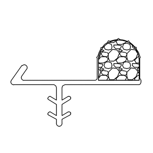 V169 Top Jamb Weatherstrip for Marvin Elevate Double Hung Windows - Beige, 79