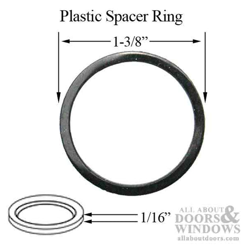 Marks Cylinder Spacer For Storm Doors and Security Doors Black Plastic Cylinder Spacer - Marks Cylinder Spacer For Storm Doors and Security Doors Black Plastic Cylinder Spacer