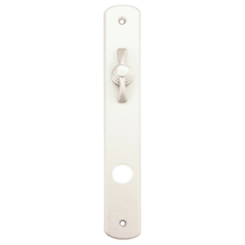 Andersen Albany Interior Escutcheon Plate with Thumbturn White - Andersen Albany Interior Escutcheon Plate with Thumbturn White
