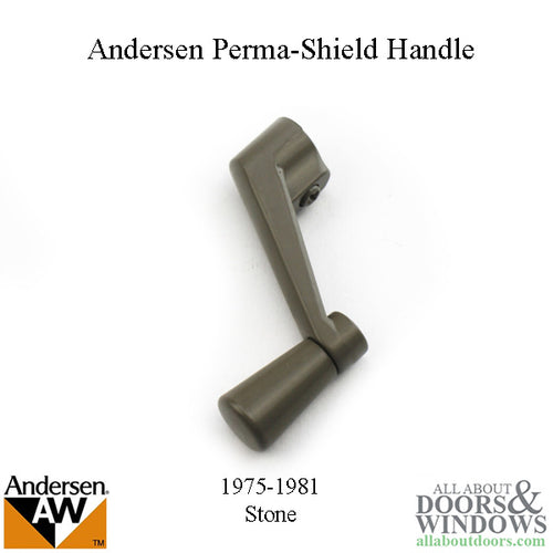 Andersen Perma-Shield Crank Handle - Stone 1975-1981 - Andersen Perma-Shield Crank Handle - Stone 1975-1981