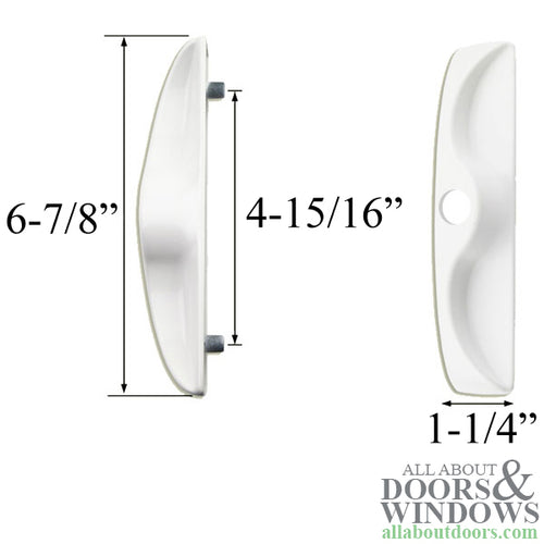 Outside Lock Handle with Cylinder Hole Tuscany Vinyl Sliding Door - Outside Lock Handle with Cylinder Hole Tuscany Vinyl Sliding Door