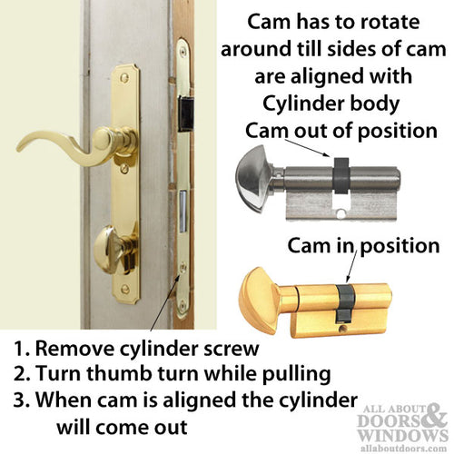 Rockwell Security 360 Degree European Profile Cylinder Lock Solid Brass for Commercial and Residential Doors Fits 1 3/4 Inch Thick Door - Rockwell Security 360 Degree European Profile Cylinder Lock Solid Brass for Commercial and Residential Doors Fits 1 3/4 Inch Thick Door