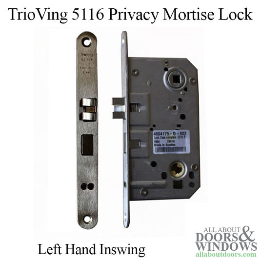 TrioVing 5116 Mortise Lock, Left Hand Inswing- Right Hand Lock