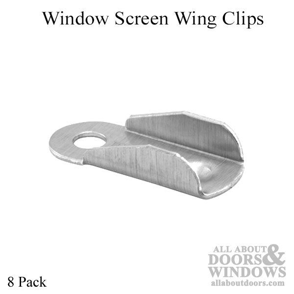 Window Screen Wing Clips - 8 Pack - Window Screen Wing Clips - 8 Pack