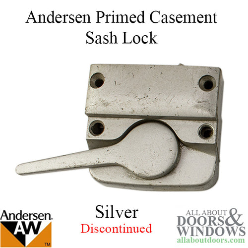 Andersen Primed Casement Sash Lock, Left Hand (1945-1974) - Silver, Blemished - Andersen Primed Casement Sash Lock, Left Hand (1945-1974) - Silver, Blemished